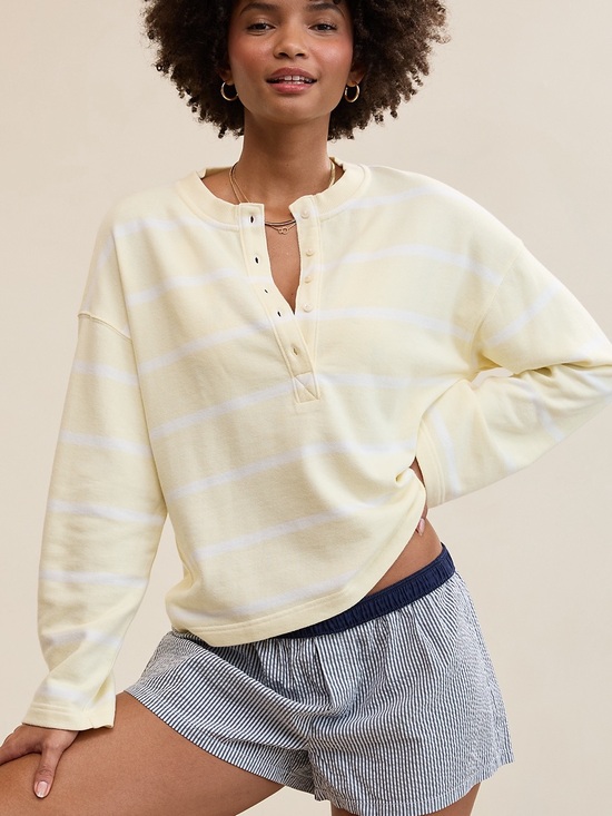 aerie Sweaters - 23. NWT AERIE ALUMNI HENLEY SWEATSHIRT